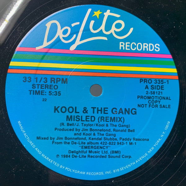 Kool & The Gang : Misled (Re-mix) (12", Promo)