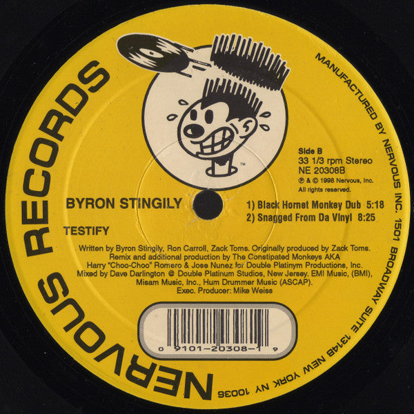 Byron Stingily : Testify (12")