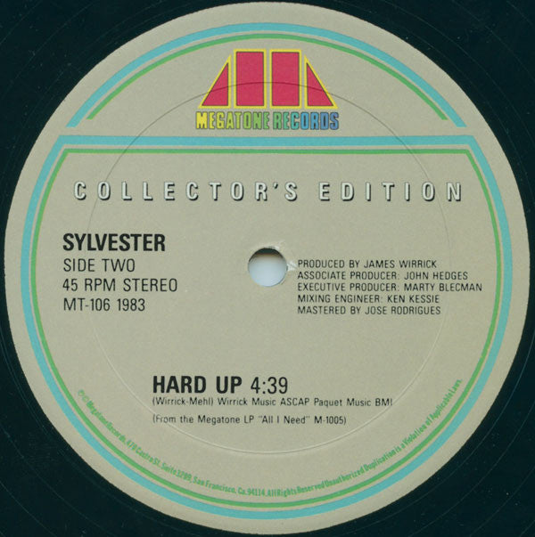 Sylvester : Don't Stop / Hard Up (12")