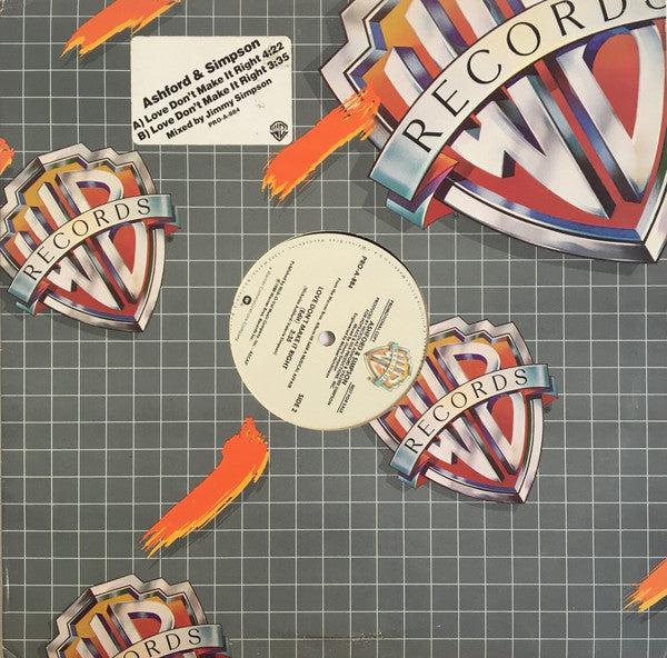 Ashford & Simpson : Love Don't Make It Right (12", Promo)