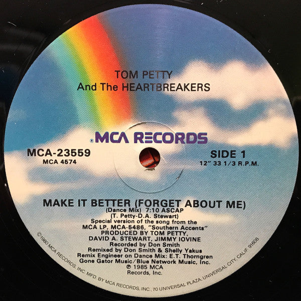 Tom Petty And The Heartbreakers : Make It Better (Forget About Me) (12", Single, Glo)
