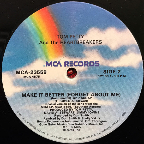Tom Petty And The Heartbreakers : Make It Better (Forget About Me) (12", Single, Glo)