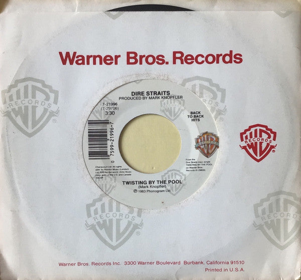 Dire Straits : Money For Nothing (Long Edit) / Twisting By The Pool (7", Single, Spe)