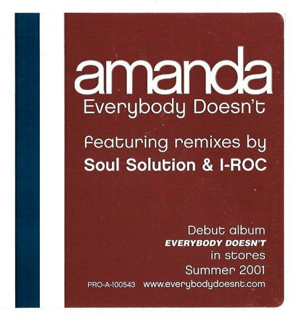 Amanda (4) : Everybody Doesn't (12", Promo)