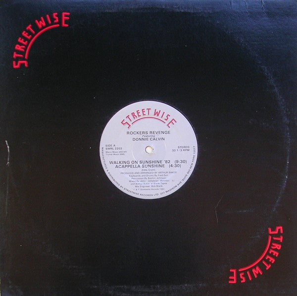Rockers Revenge Featuring Donnie Calvin : Walking On Sunshine '82 (12")