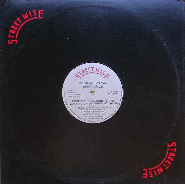 Rockers Revenge Featuring Donnie Calvin : Walking On Sunshine '82 (12")