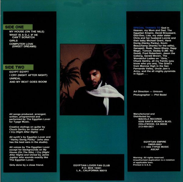 The Egyptian Lover* : On The Nile (LP, Album)