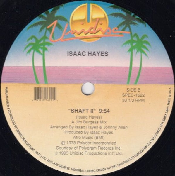 Isaac Hayes : Theme From Shaft / Don't Let Go / Shaft II (12")
