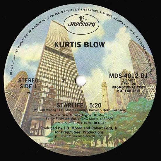 Kurtis Blow : Starlife (12", Promo)