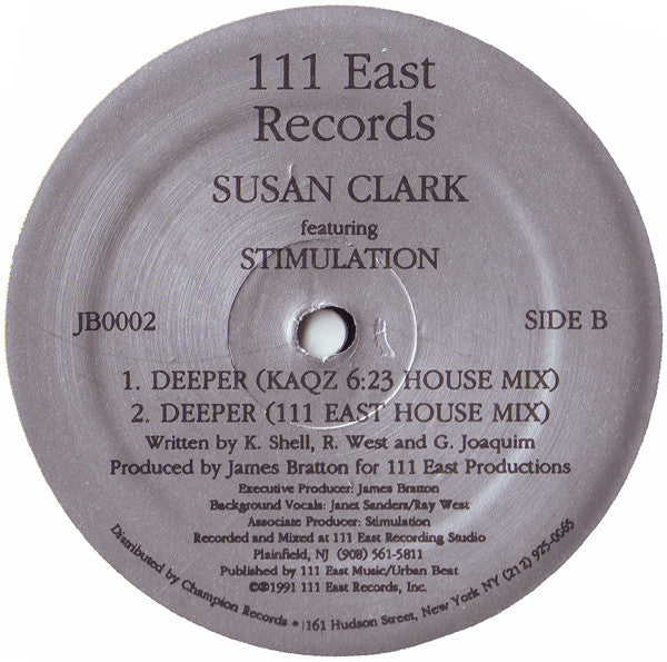 Susan Clark Featuring Stimulation : Deeper (12")