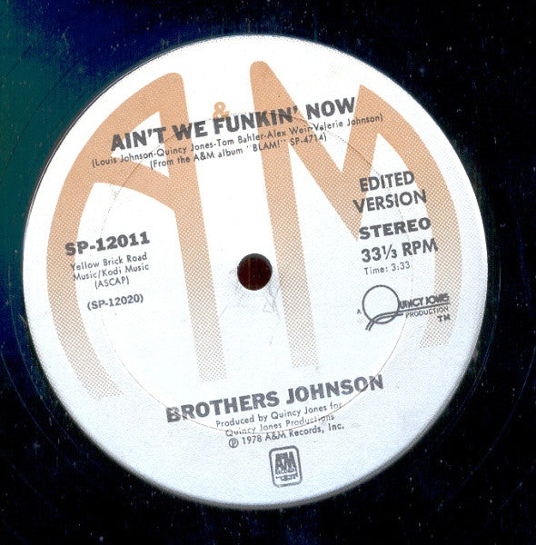 Brothers Johnson : Ain't We Funkin' Now (12")