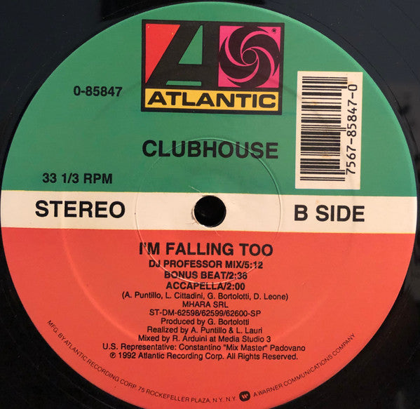 ClubHouse* : I'm Falling Too (12")