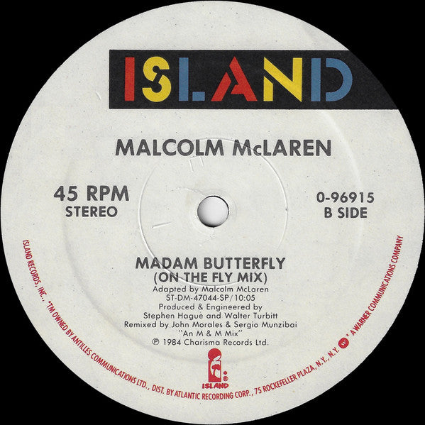 Malcolm McLaren : Madam Butterfly (12", Single, Spe)