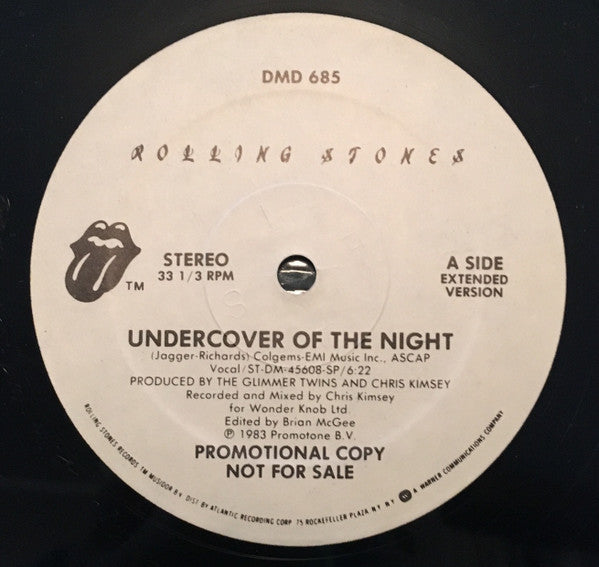 Rolling Stones* : Undercover Of The Night (12", Promo)