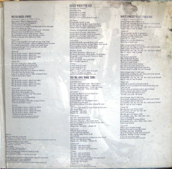The Impressions : Finally Got Myself Together (LP, Album, Gat)