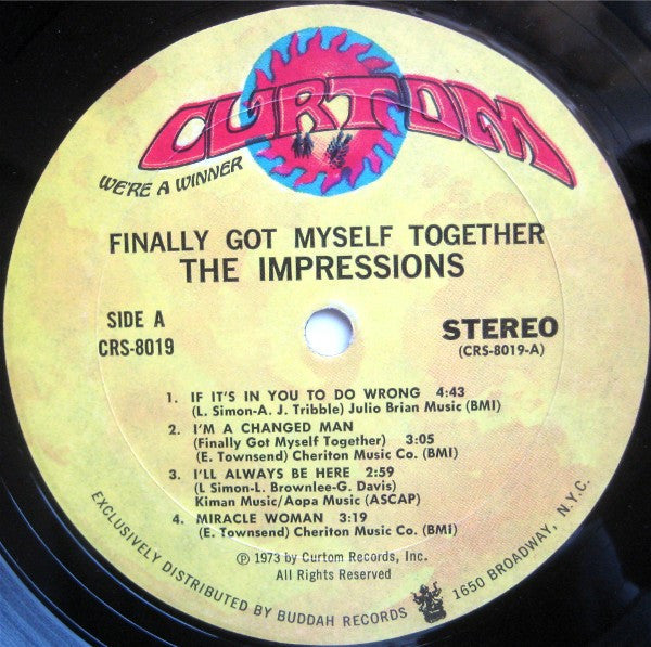 The Impressions : Finally Got Myself Together (LP, Album, Gat)