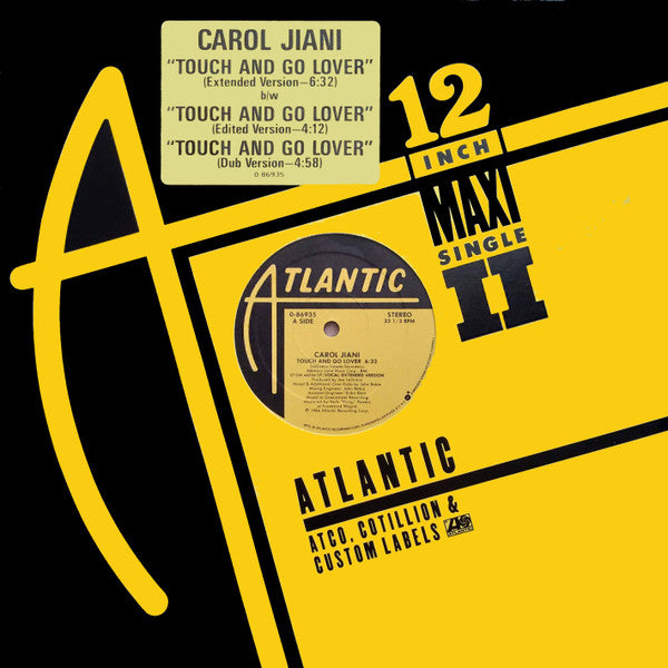 Carol Jiani : Touch And Go Lover (12")