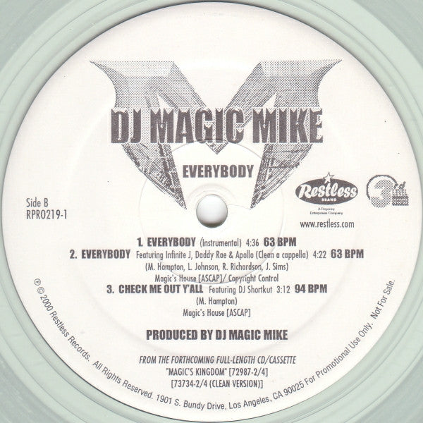 DJ Magic Mike : Everybody (12", Promo, Cle)
