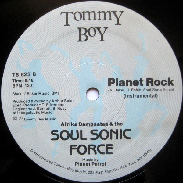 Afrika Bambaataa & The Soul Sonic Force* Music By Planet Patrol : Planet Rock (12", Bab)