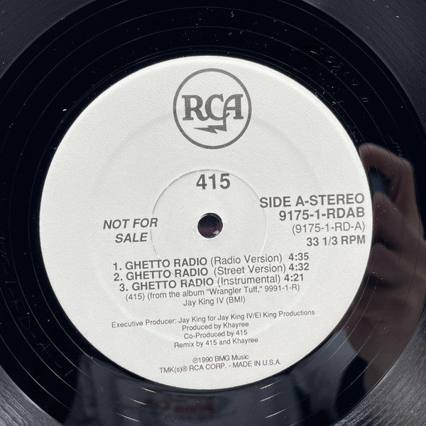 Bigg Ocean Mobb IV-1-5 : Ghetto Radio (12", Promo)