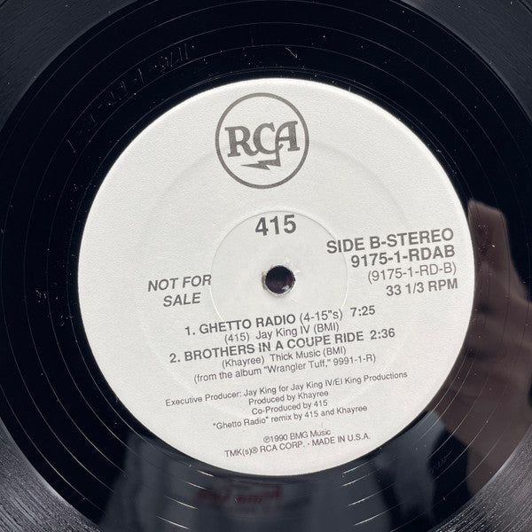 Bigg Ocean Mobb IV-1-5 : Ghetto Radio (12", Promo)