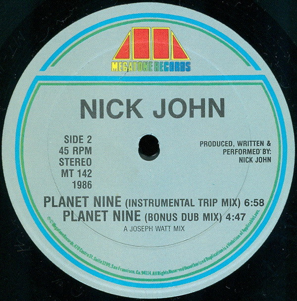 Nick John : Planet Nine (12")