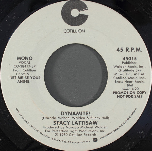 Stacy Lattisaw : Dynamite! (7", Mono, Promo)