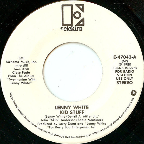 Lenny White : Kid Stuff (7", Mono, Promo, SP )