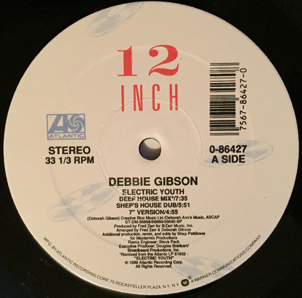 Debbie Gibson : Electric Youth (12", Spe)