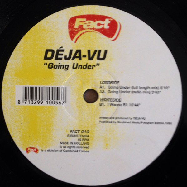 Deja-Vu : Going Under (12")
