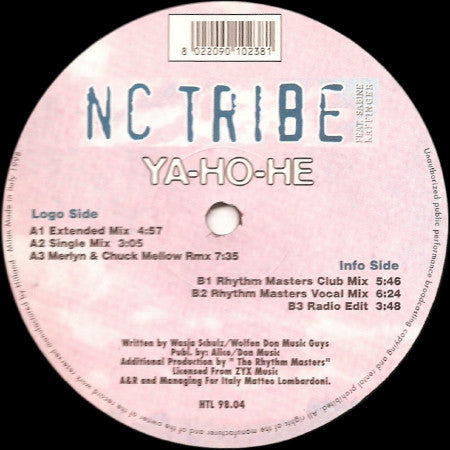 NC Tribe Feat. Sabine Kapfinger : Ya-Ho-He (12")