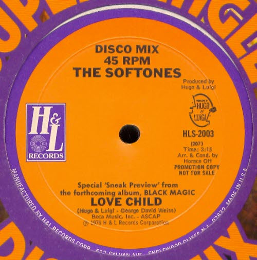 The Softones : Call It Love / Love Child (12", Ltd, Promo)