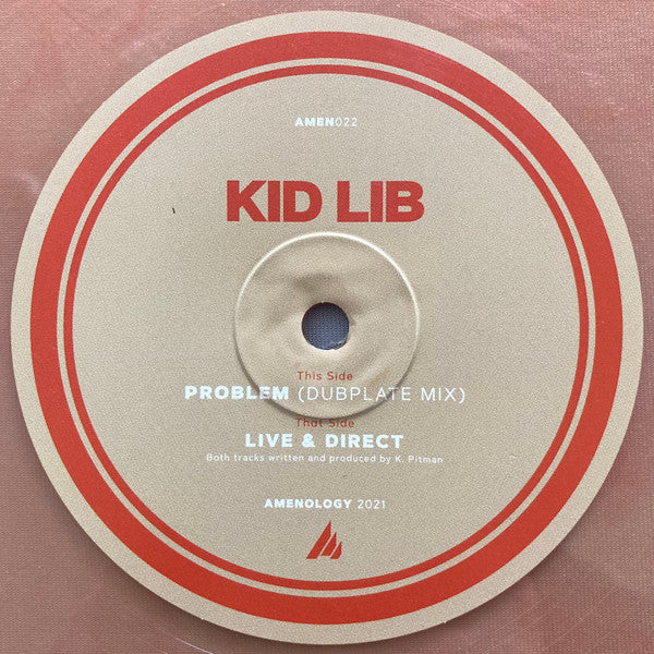 Kid Lib : Live & Direct / Problem (Dubplate Mix) (12", Ltd, Ora)