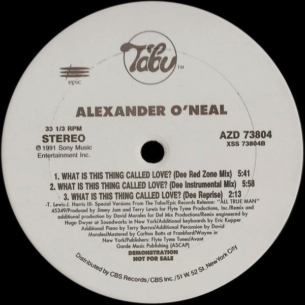 Alexander O'Neal : What Is This Thing Called Love? (12", Promo)