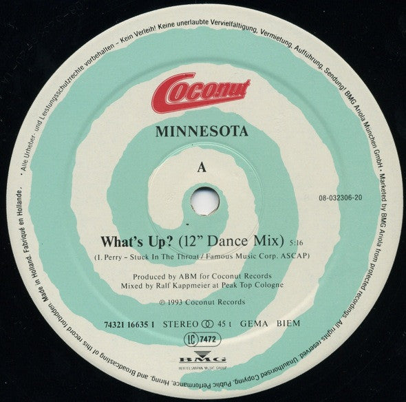 Minnesota : What's Up? (12", Maxi)