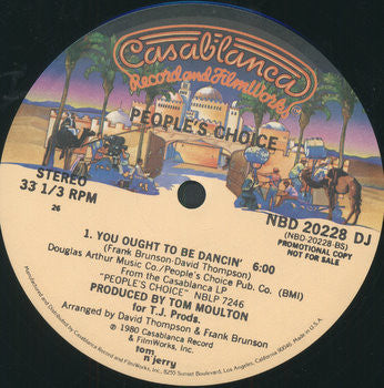 People's Choice : My Feet Won't Move, But My Shoes Did The Boogie / You Ought To Be Dancin' (12", Promo, 26 )