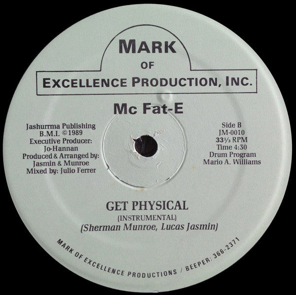 Mc Fat-E : Get Physical (12")