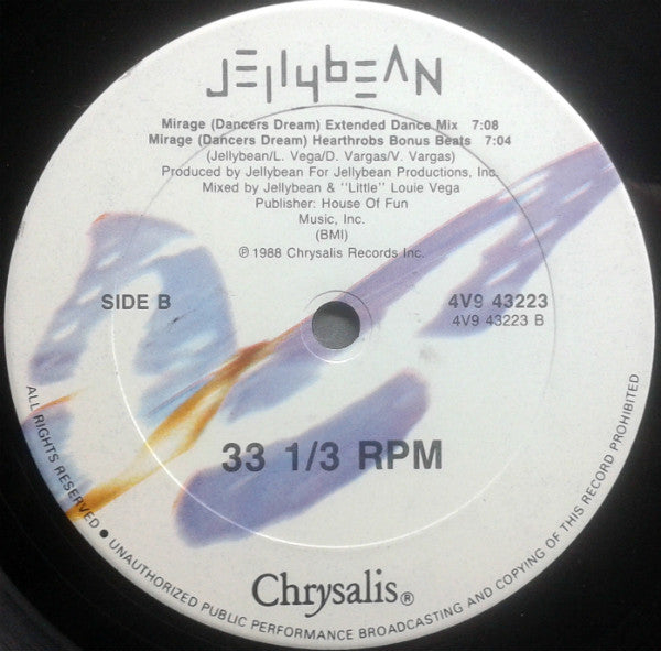 Jellybean* Featuring Adele Bertei : Just A Mirage (12")