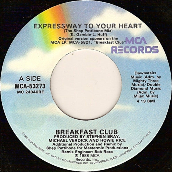 Breakfast Club : Expressway To Your Heart (7")