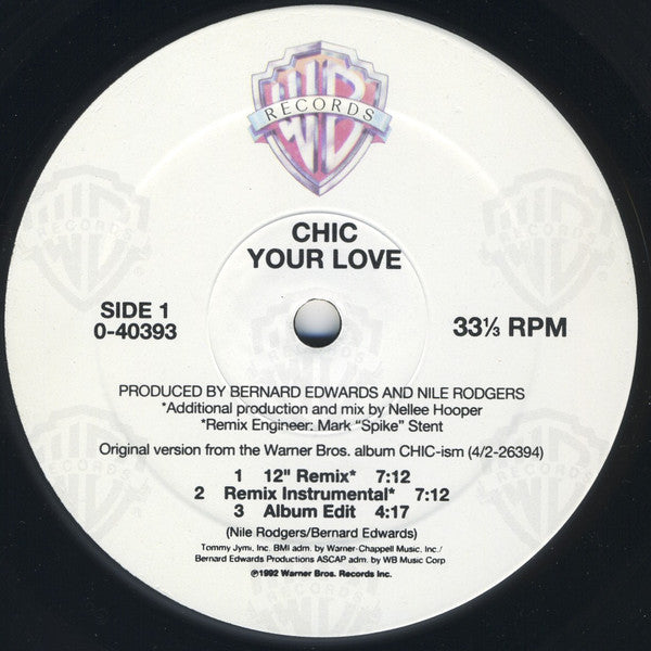 Chic : Your Love (12")