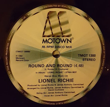 Lionel Richie : My Love (12")