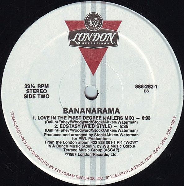 Bananarama : Love In The First Degree (12", Single)