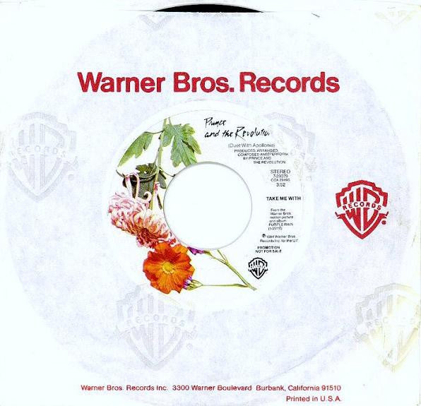 Prince And The Revolution : Take Me With U (7", Single, Promo, Styrene)