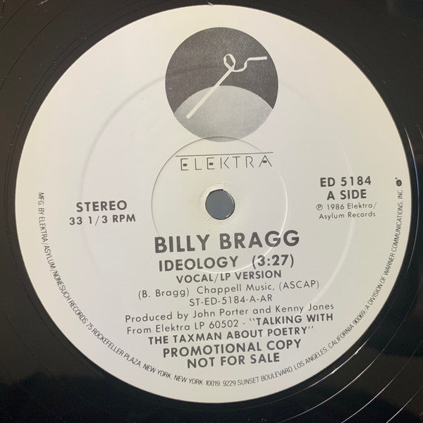 Billy Bragg : Ideology (12", Promo, All)