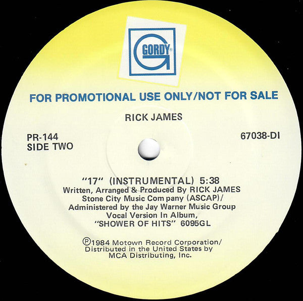 Rick James : 17 (12", Single, Promo)