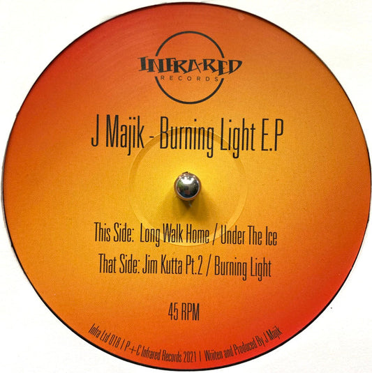 J Majik : Burning Light E.P (12", EP)