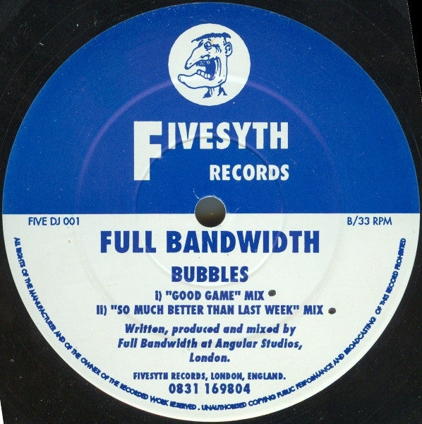 Full Bandwidth : Come On (12", Blu)