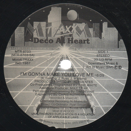 Deco At Heart : I'm Gonna Make You Love Me (12")