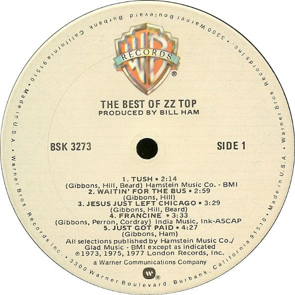 ZZ Top : The Best Of ZZ Top (LP, Comp, RE, Jac)