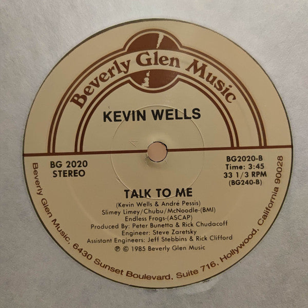 Kevin Wells : Never Too Late (12")